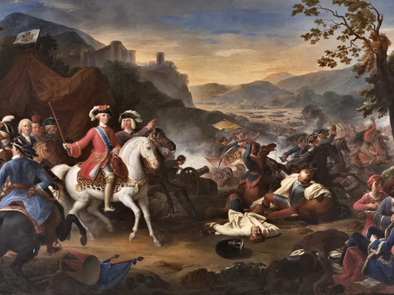 1797-Camillo Guerra - Carlo III alla battaglia di Velletri